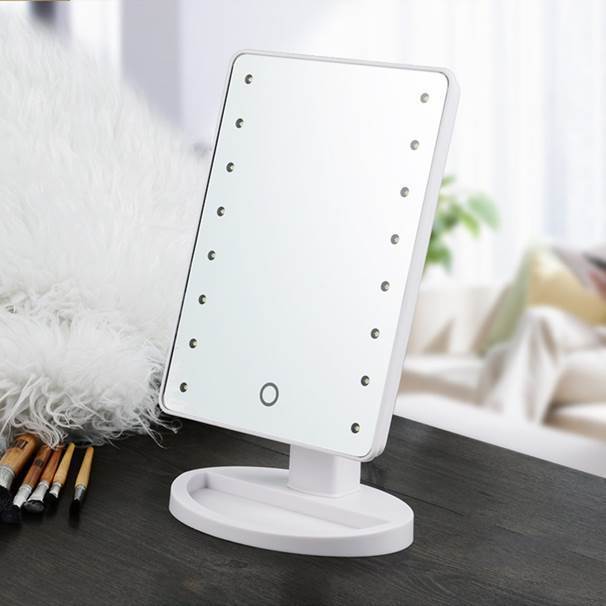 Rotating Makeup Mirror with Lamp